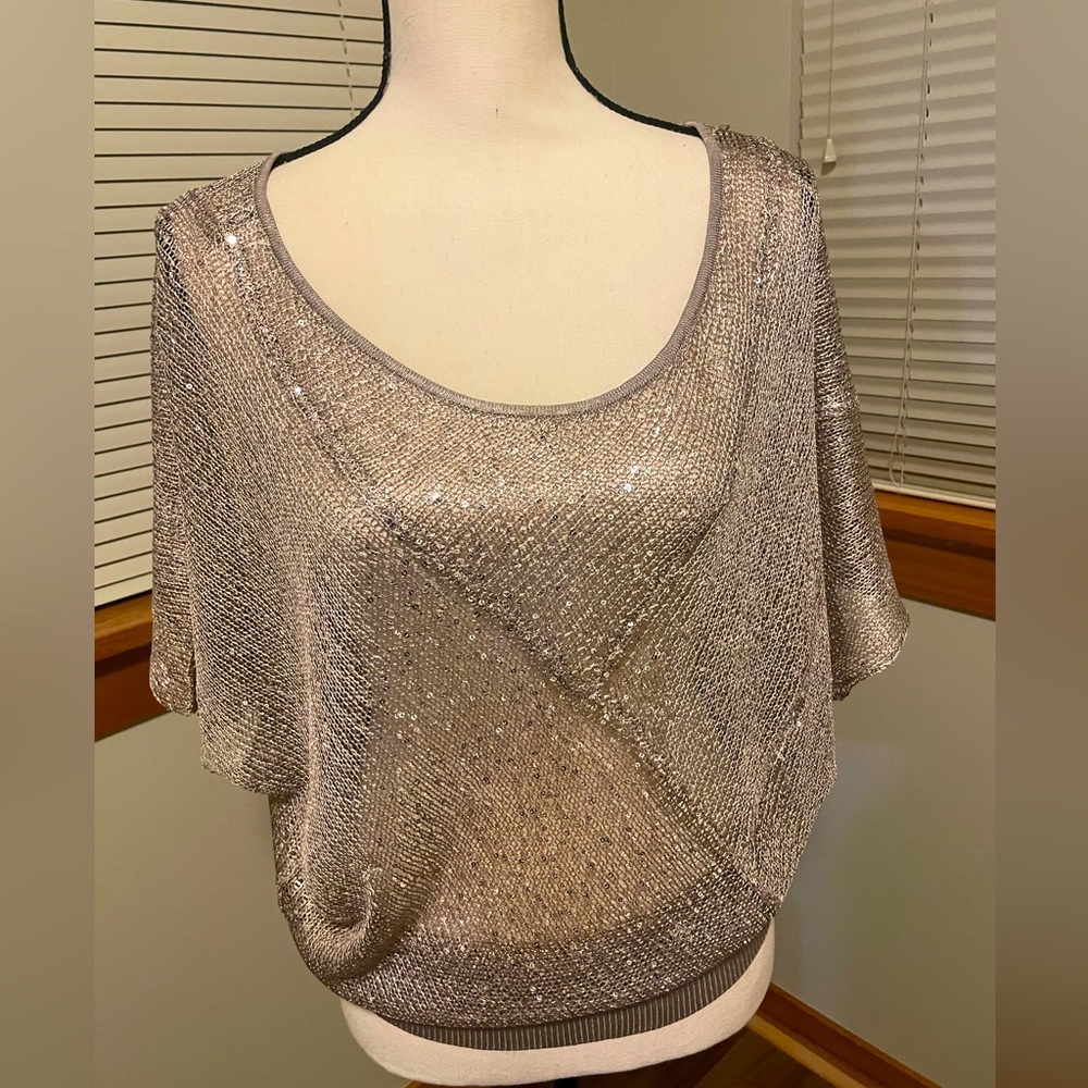 Gold sparkly blouse or pullover